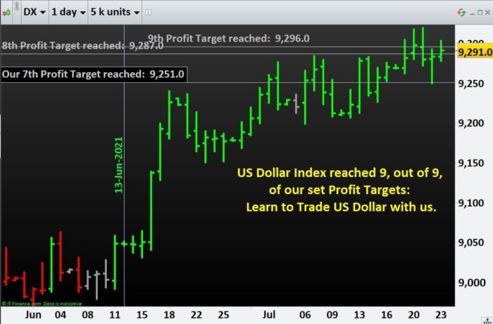 Learn to Trade US Dollar with us